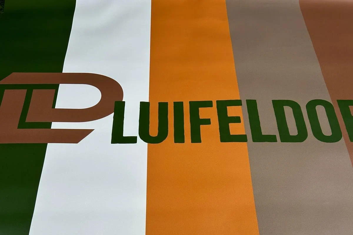 Bovenzijde bedrukking luifeldoek